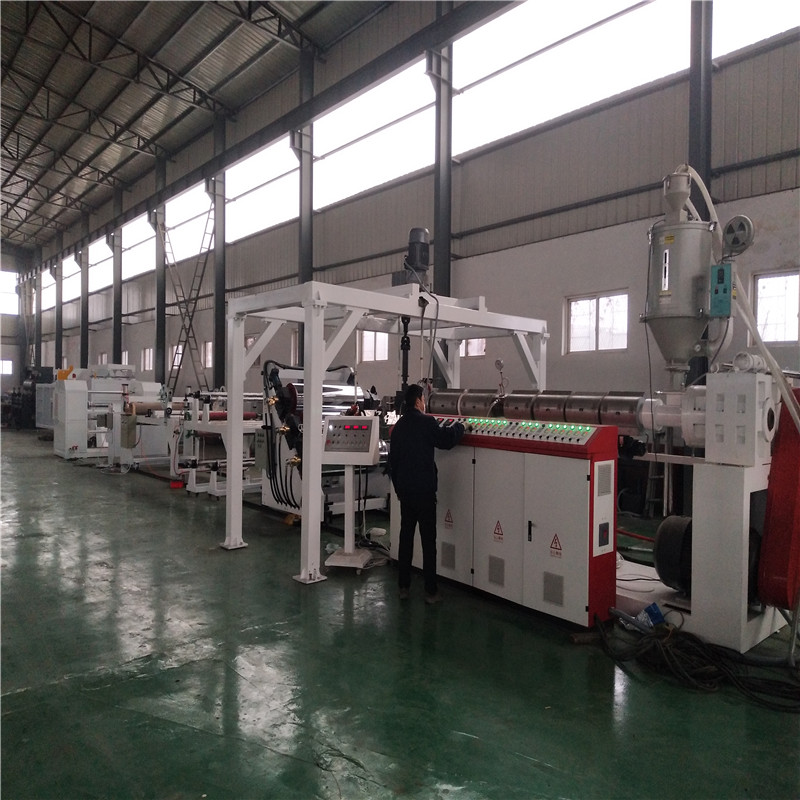 PP PS Pet PLA Sheet Extruder Extrusion Line Making เครื่องความเร็วสูง